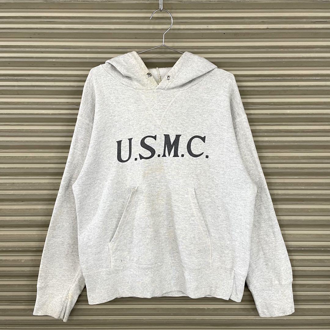 90s usa usmc sweat pull hoodie vgazetteトップス