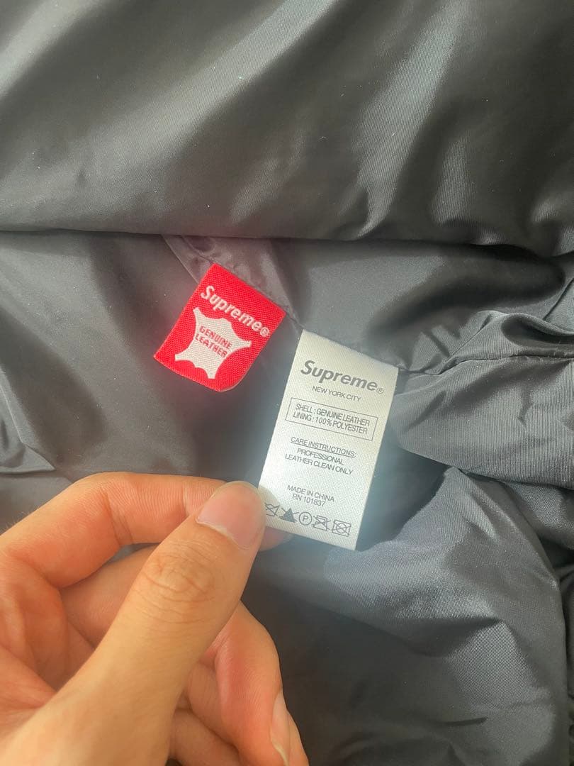 18SS Supreme studded Arc Logo レザージャケット