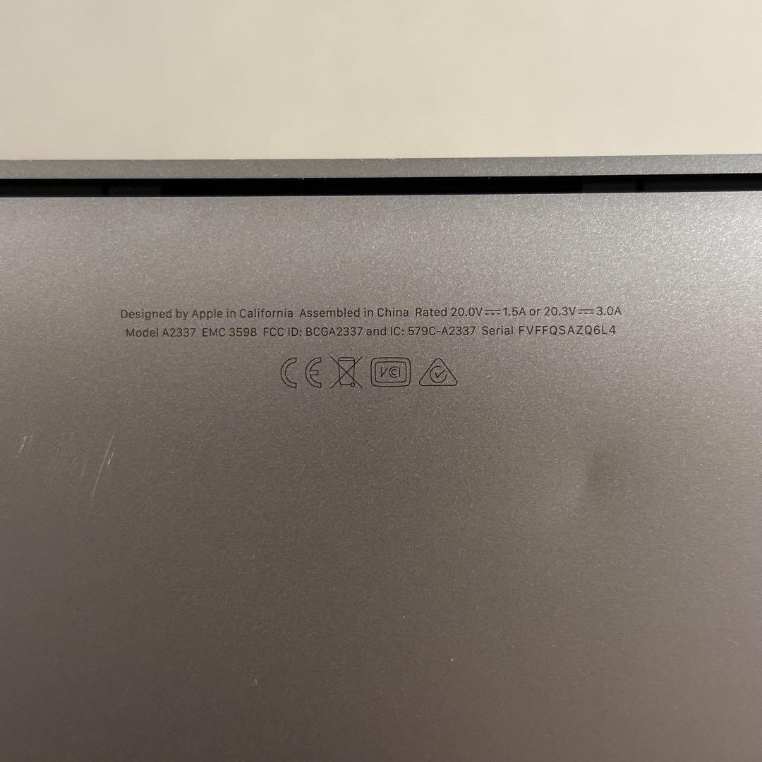 動作未確認ジャンク MacBook Air 13\" 2020 M1