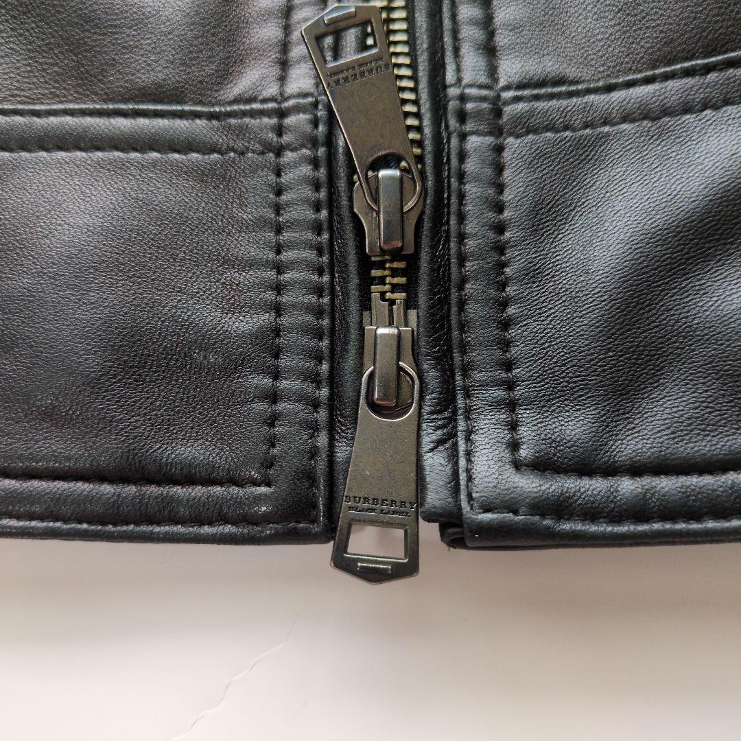 Burberry Black Label 黒 レザージャケット