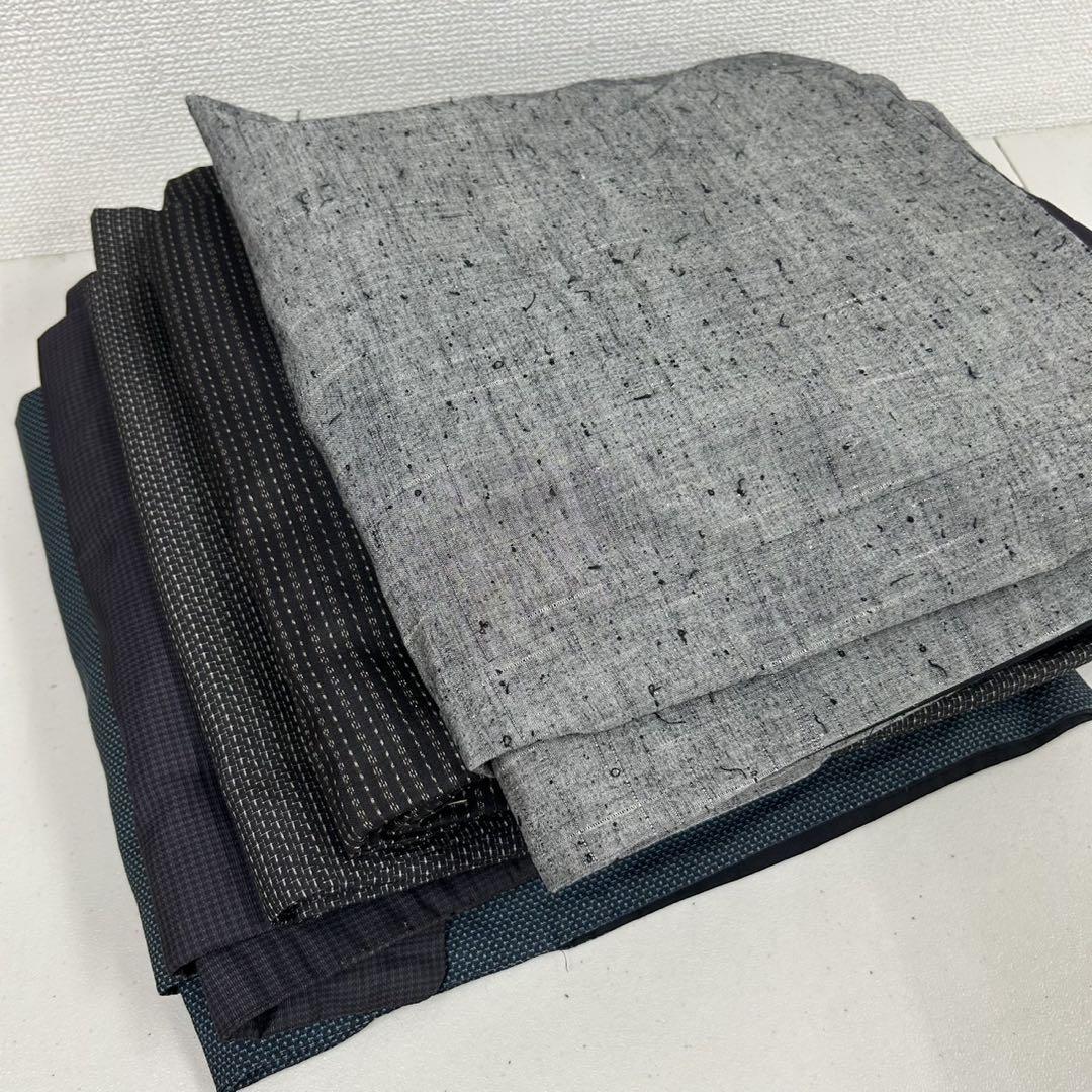 メンズ 着物 正絹 5着 まとめ売り リメイク材料 S-1602