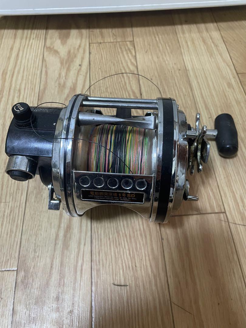 OLYMPIC 大型電動リール レベルライン胴突深場 3/0号