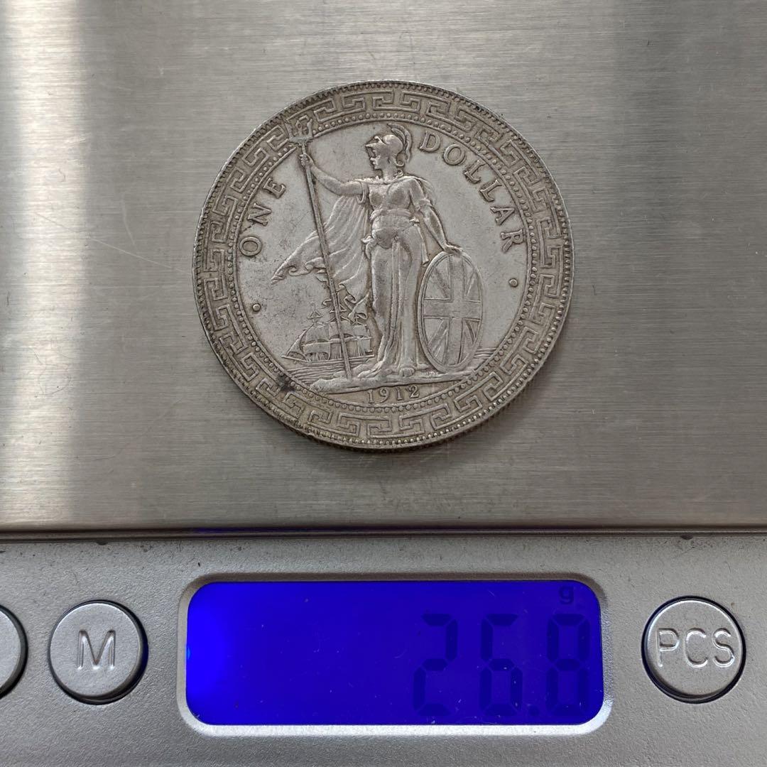 1897年壹圓古銭イギリス領香港大型銀貨1ドル銀貨硬貨コイン