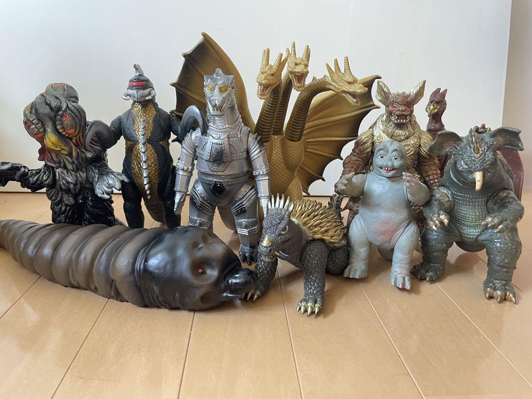 ゴジラ怪獣10体セット　ラドンバラゴンミニラキングシーサーアンギラスキングギドラ