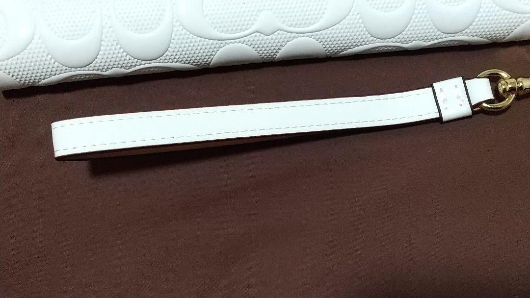 新品未使用 COACH コーチ 長財布 シグネチャー ホワイト