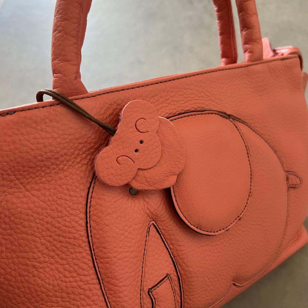 【新品未使用】 イビザ IBIZA アニマル ゾウ レザー ハンド バッグ 象 【新品未使用】 イビザ IBIZA アニマル ゾウ レザー ハンド バッグ 象