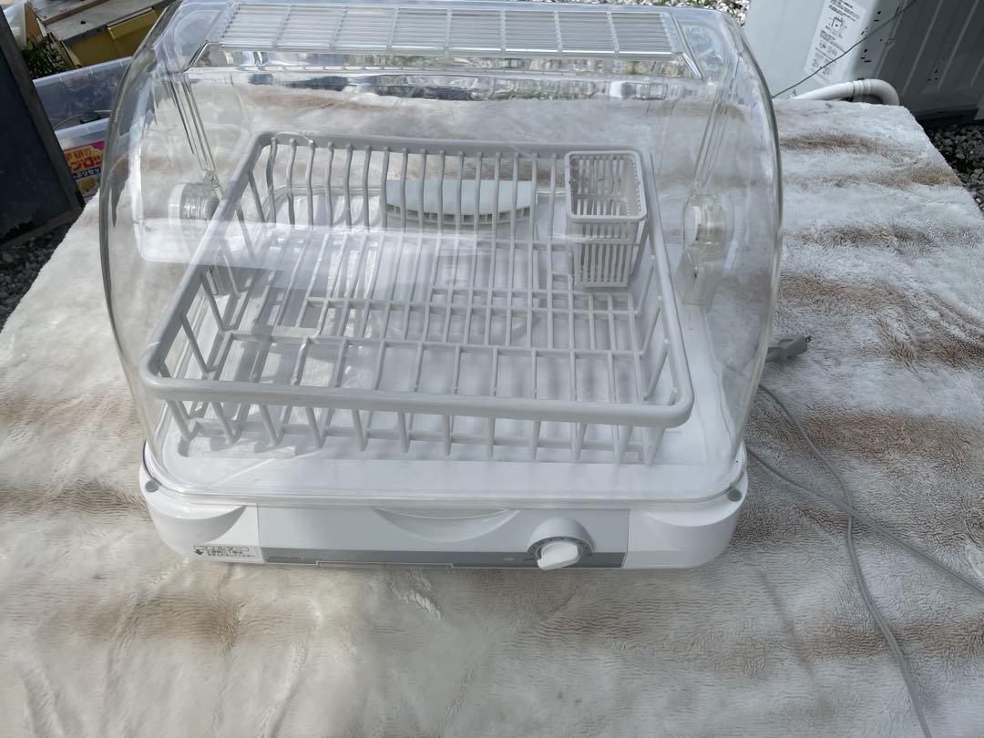 食器乾燥機 透明 二段式ラック付き