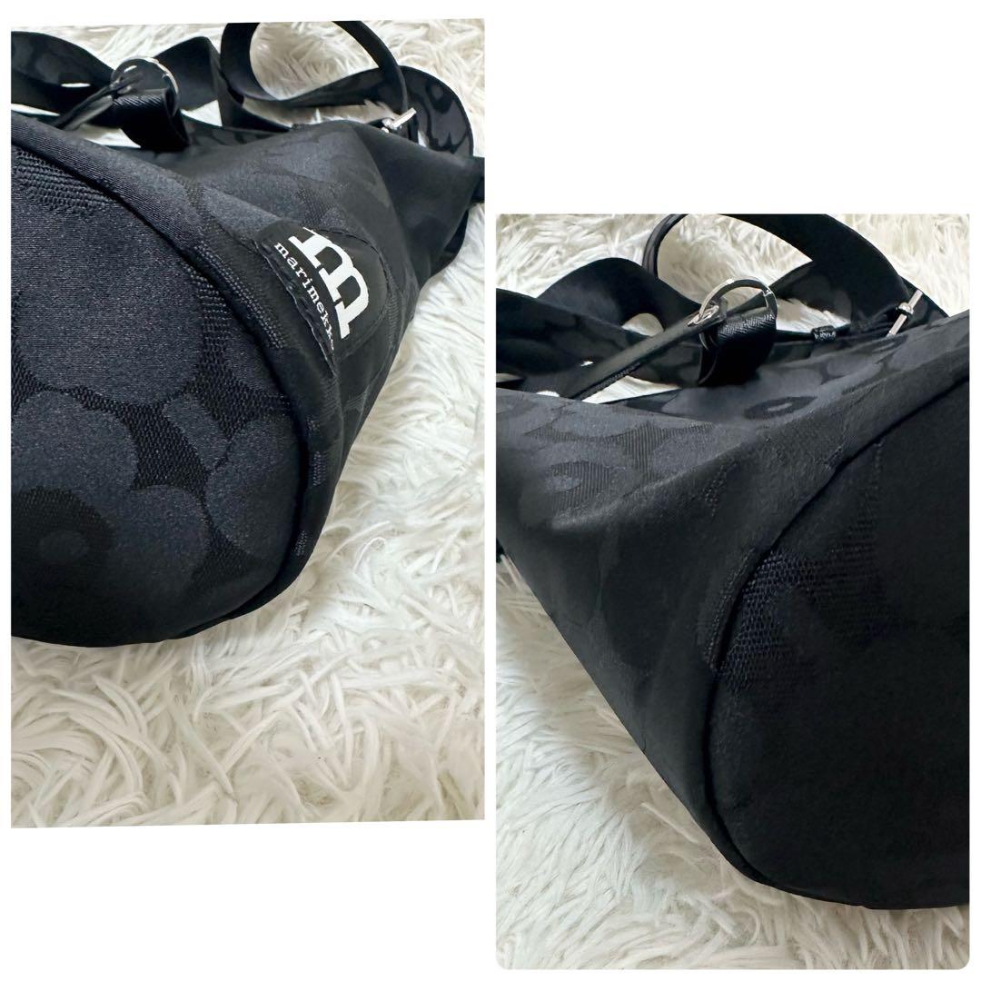 ✨未使用級✨marimekko Carry All Unikko ショルダー 黒