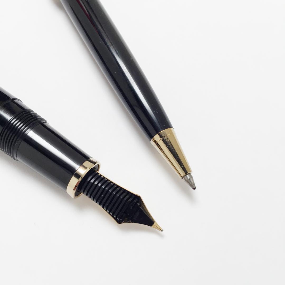 未使用品 セーラー SAILOR 21K 石入り 万年筆 ボールペンセット
