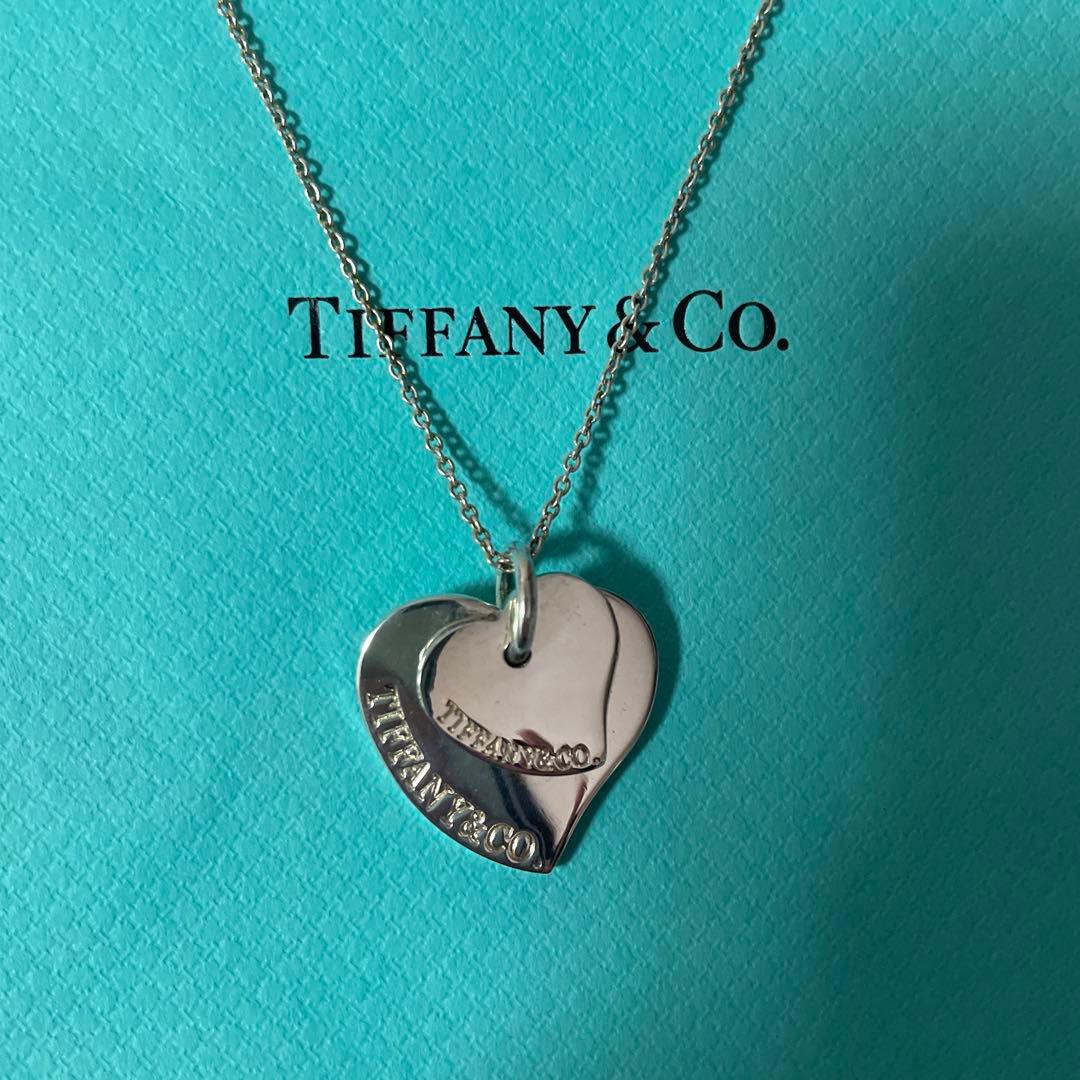 ☆新品未使用☆希少☆Tiffany&Coダブルハートネックレス☆