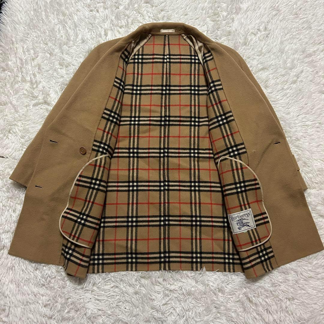 【白タグ】バーバリー ダブルフェイス　ダブルチェスター ピーコート 大きいサイズ