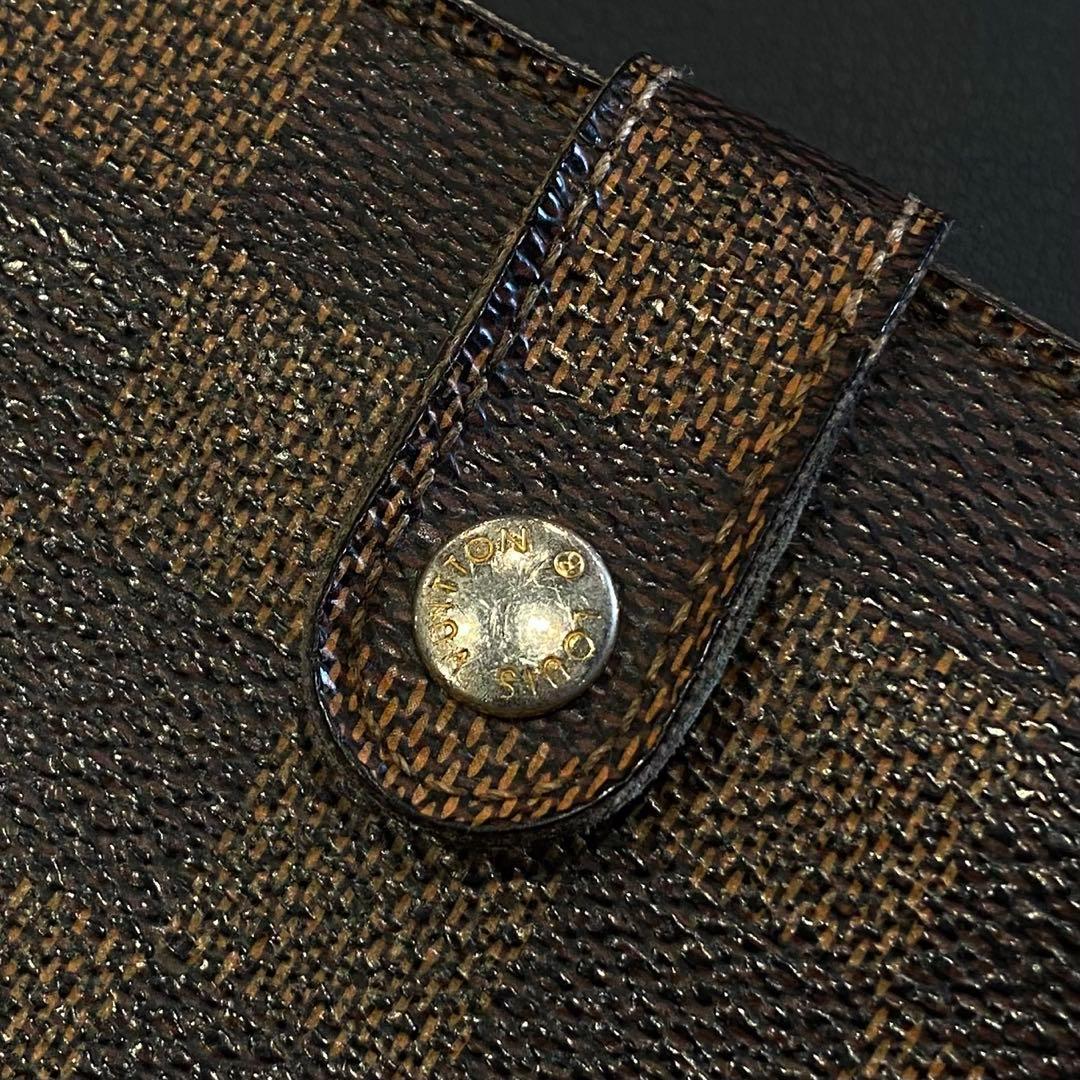 『LOUIS VUITTON』 ルイヴィトン ダミエ柄 二つ折ウォレット