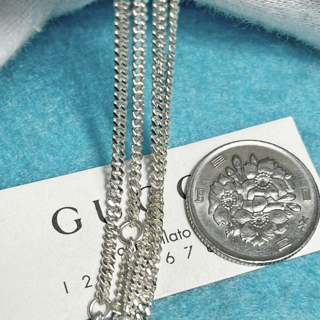 極美品‼️GUCCI 2ミリ　喜平チェーンネックレス 美品 GUCCI 2ミリ 喜平チェーンネックレス - メルカリ