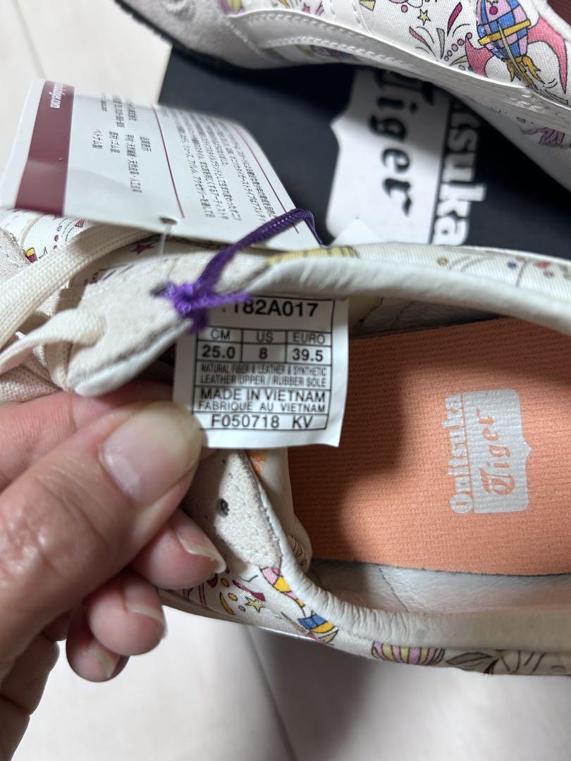 新品 Onitsuka Tiger オニツカタイガー スニーカー 花柄 25cm