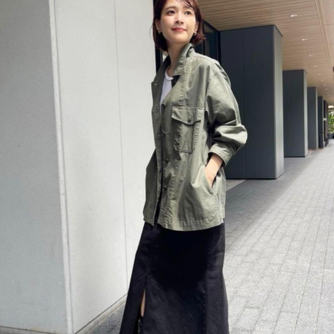 Chacoさま　美品＊スピックアンドスパン　リップストップミリタリーシャツ