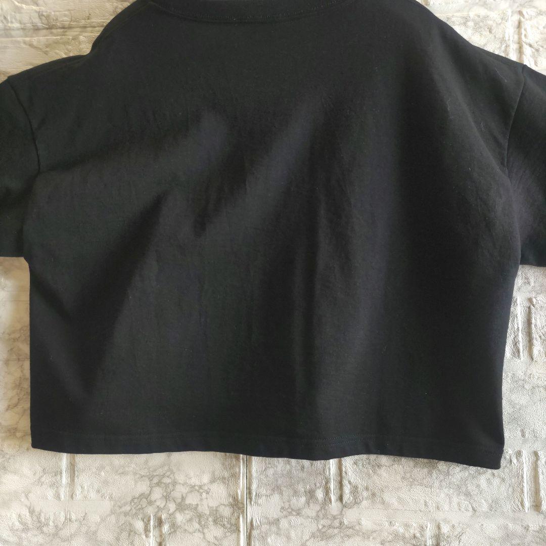 Deuxieme Classe クロップド ロングスリーブ Tシャツ ブラック