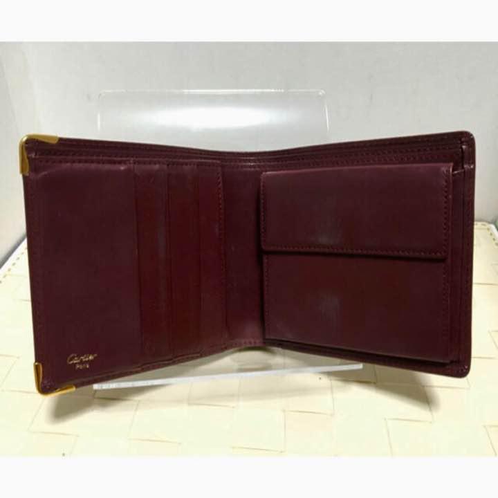 豊富な定番 Cartier 二つ折り財布 マストライン ボルドー カルティエ uUmqz-m88276997595 100%新品