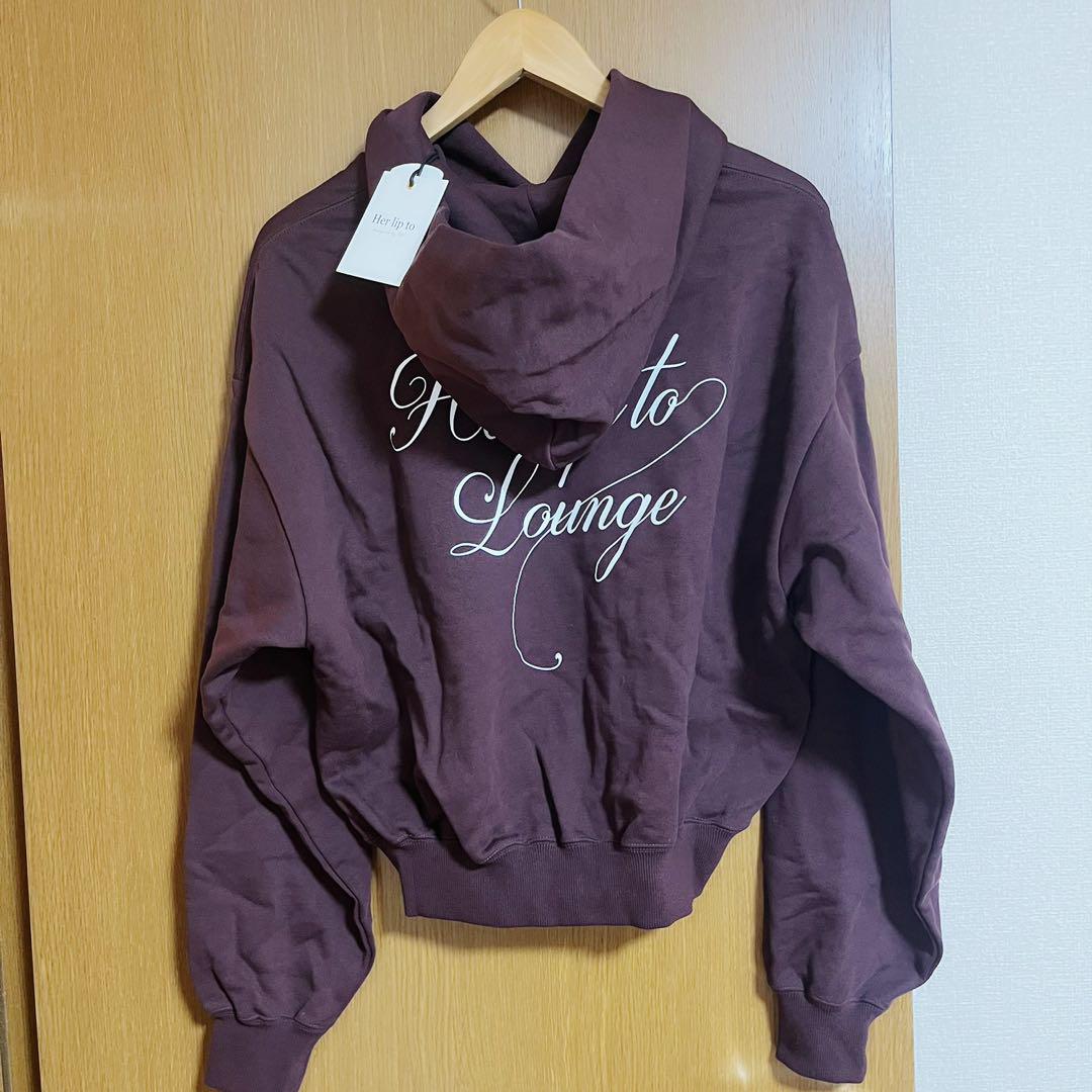 herlipto HLT Lounge Hoodie cherry brown トップス