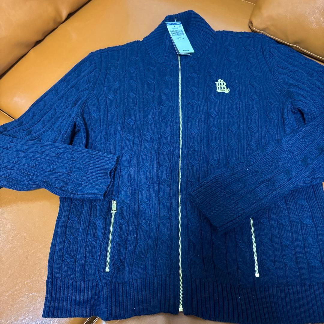 ラルフローレン ケーブルニット セーター フルジップ2XL 3L Ralph Lauren