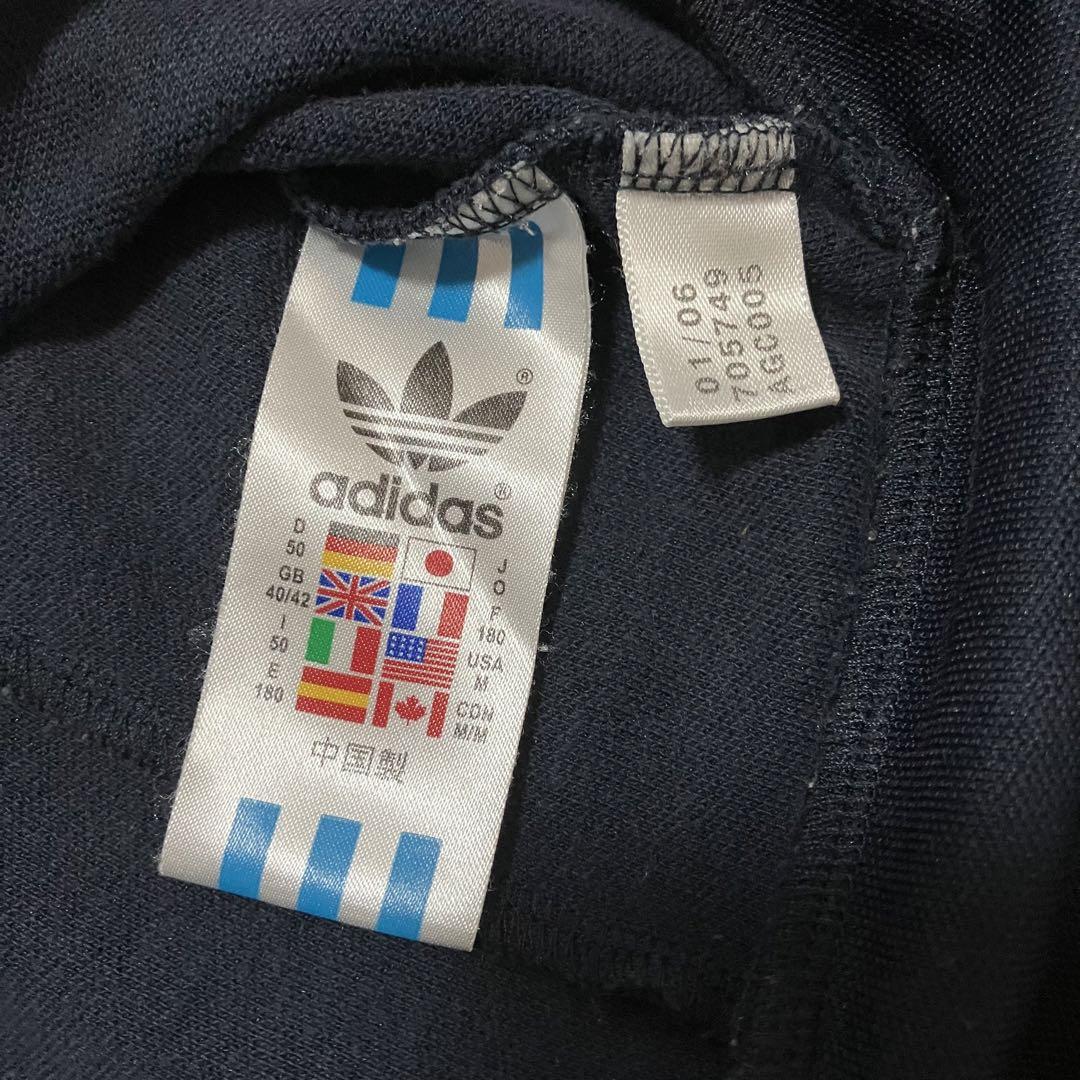00s adidas ジャージ　トラックジャケット　トレフォイル　万国旗　黒タグ