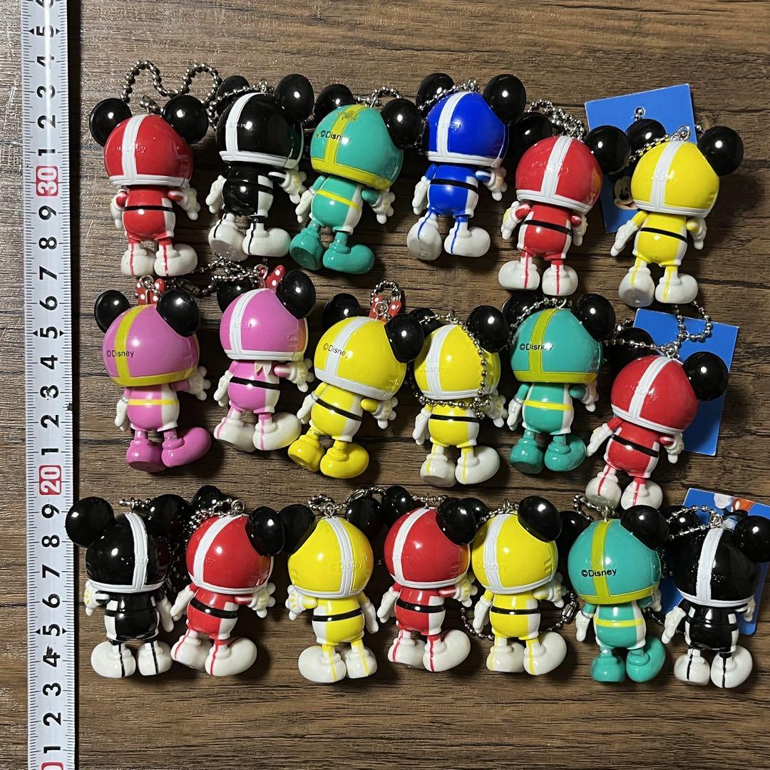 ミッキー＆ミニー　ぷらぷらマスコット　戦隊コスチューム　レンジャー　19体セット