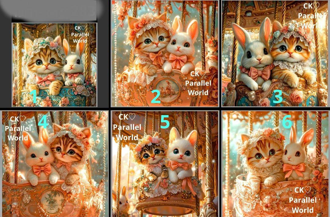 オーダーページ4/23猫とうさぎ40レアパネルハンドメイド