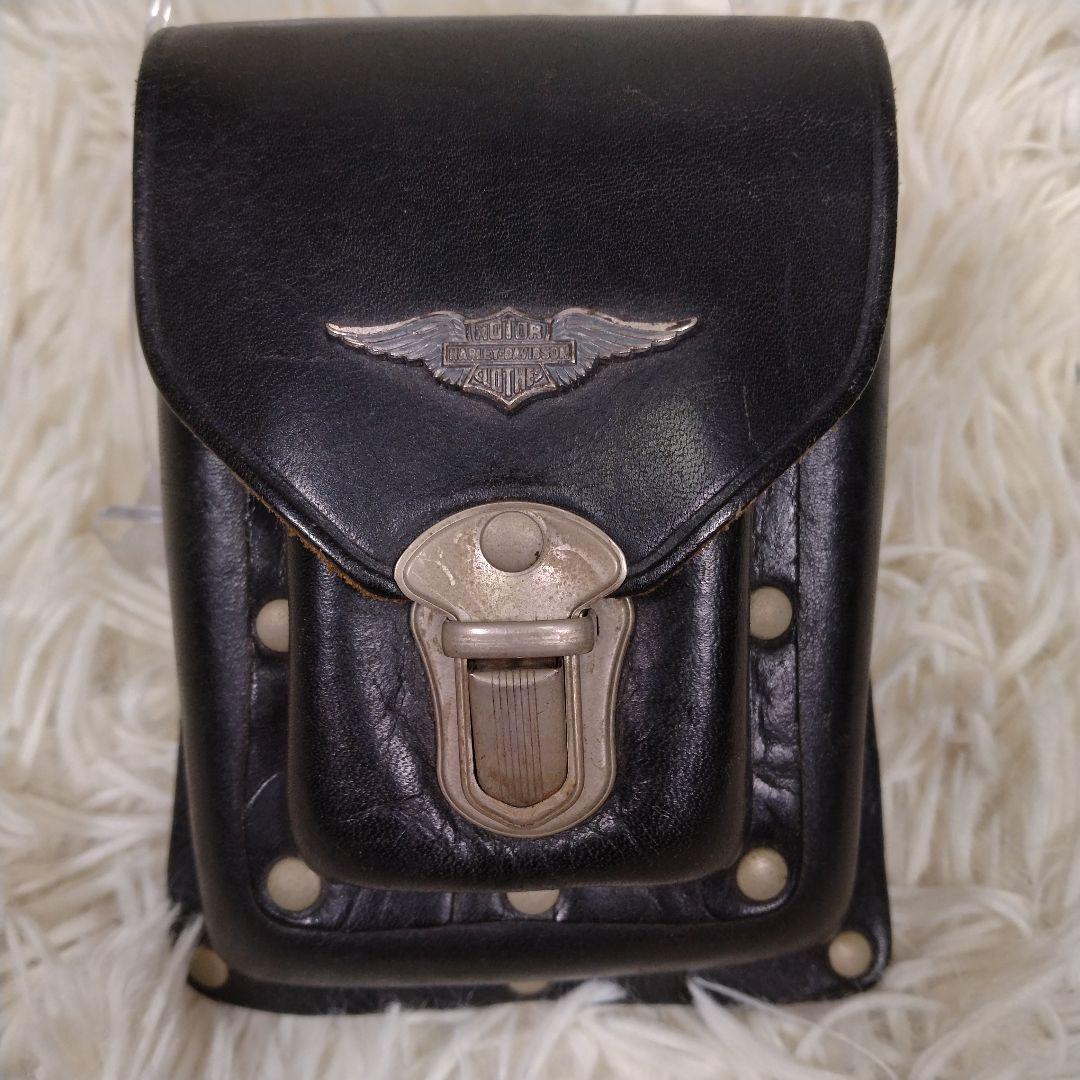 Harley Davidson レザー たばこ ZIPPO ケース バイカー 黒