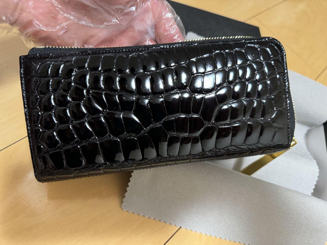 池田工芸　クロコダイル財布