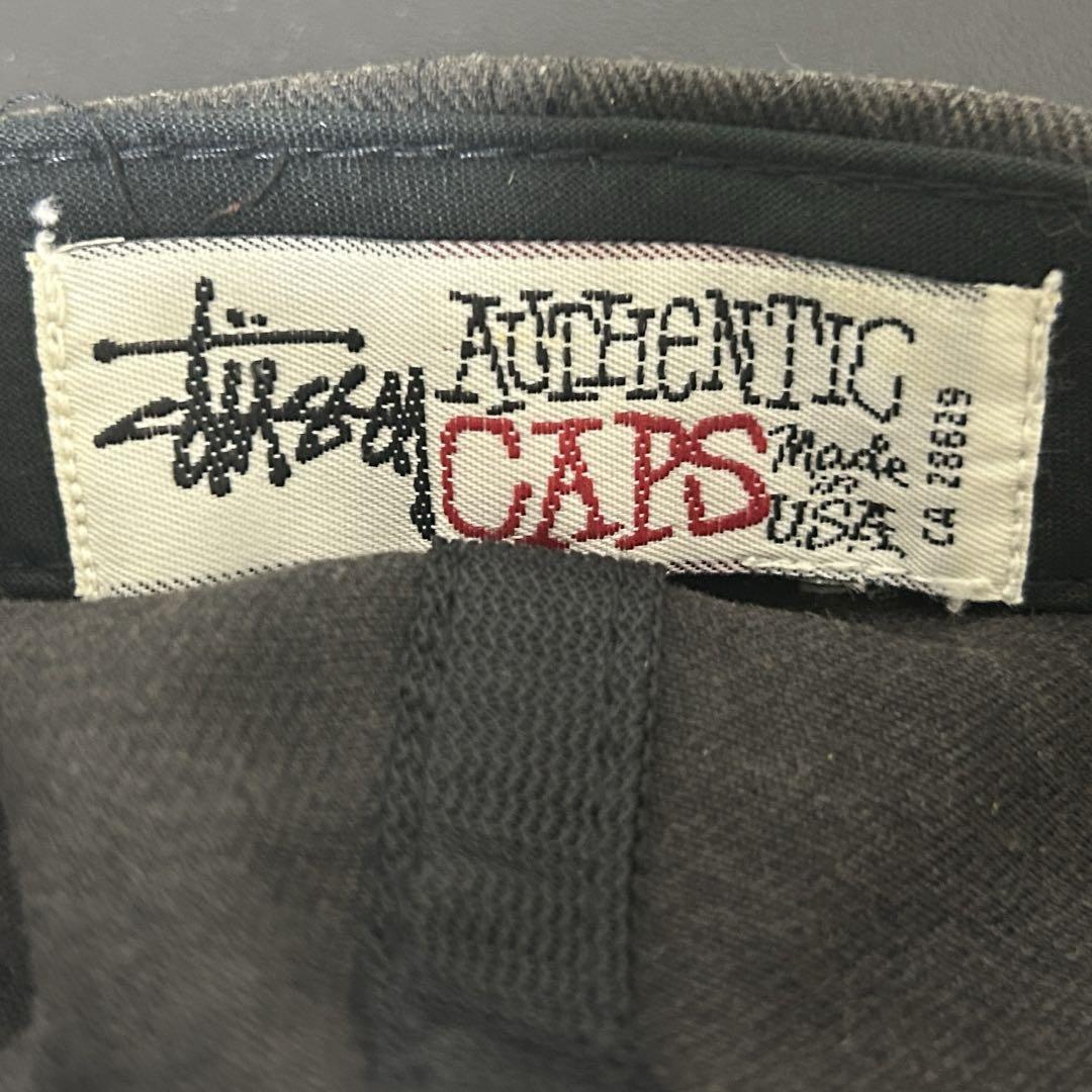 極希少 極美品 old STUSSY シャドウマン 白タグ キャップ80~90s