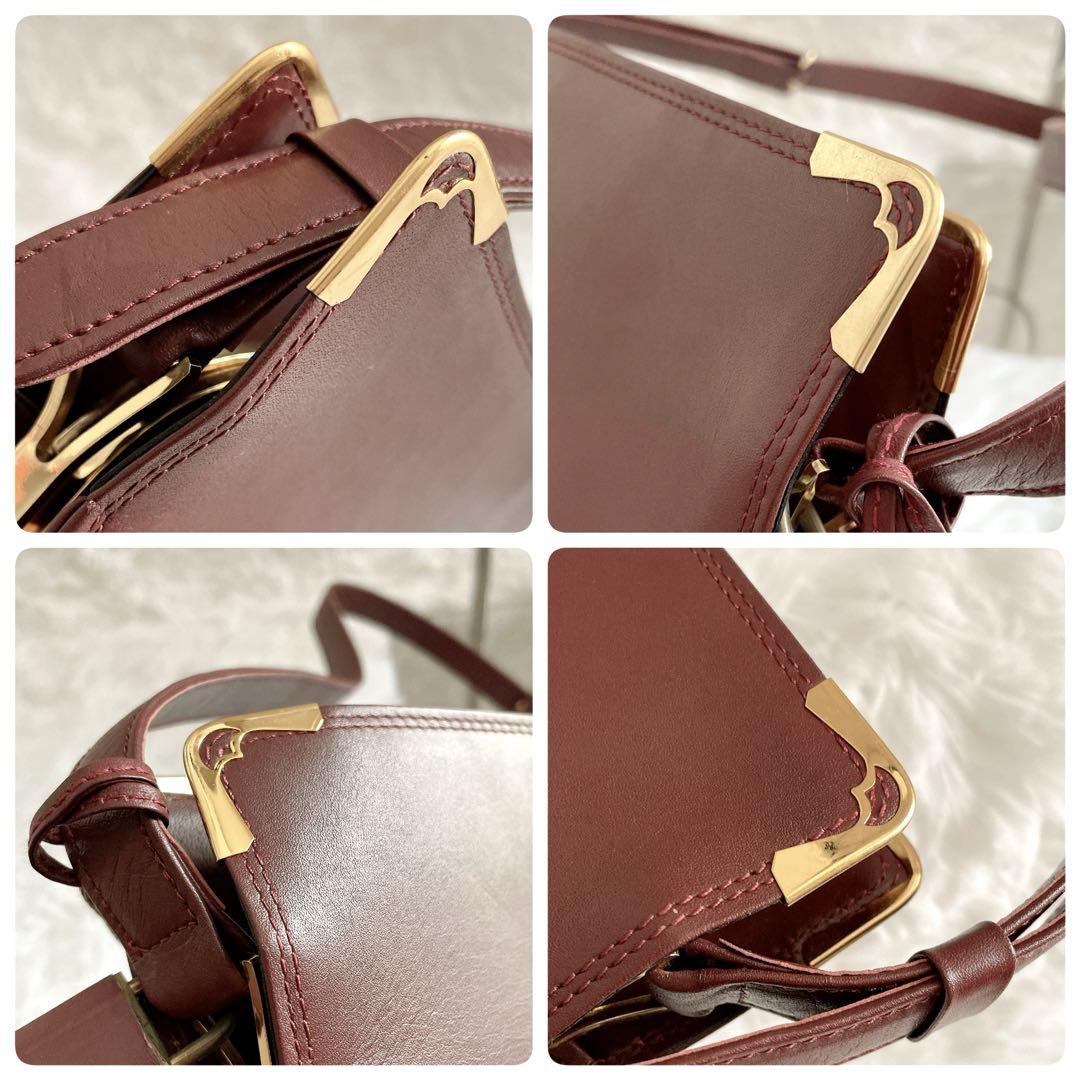 美品⭐︎ Cartier マストライン がま口 ボルドー ショルダーバッグ