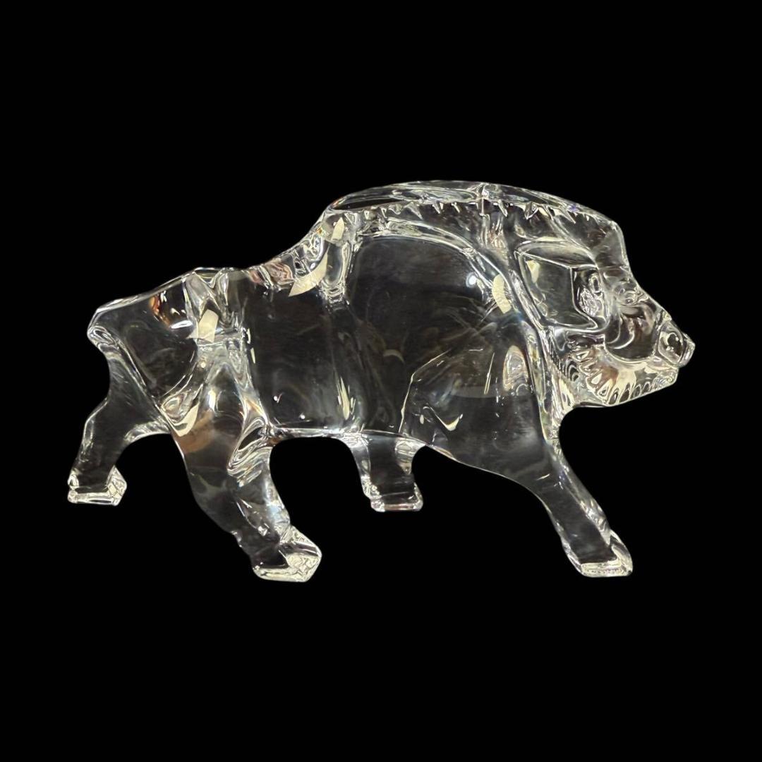 【極美品】Baccarat 干支 亥 オブジェ 縁起物 元箱 ギャランティ付