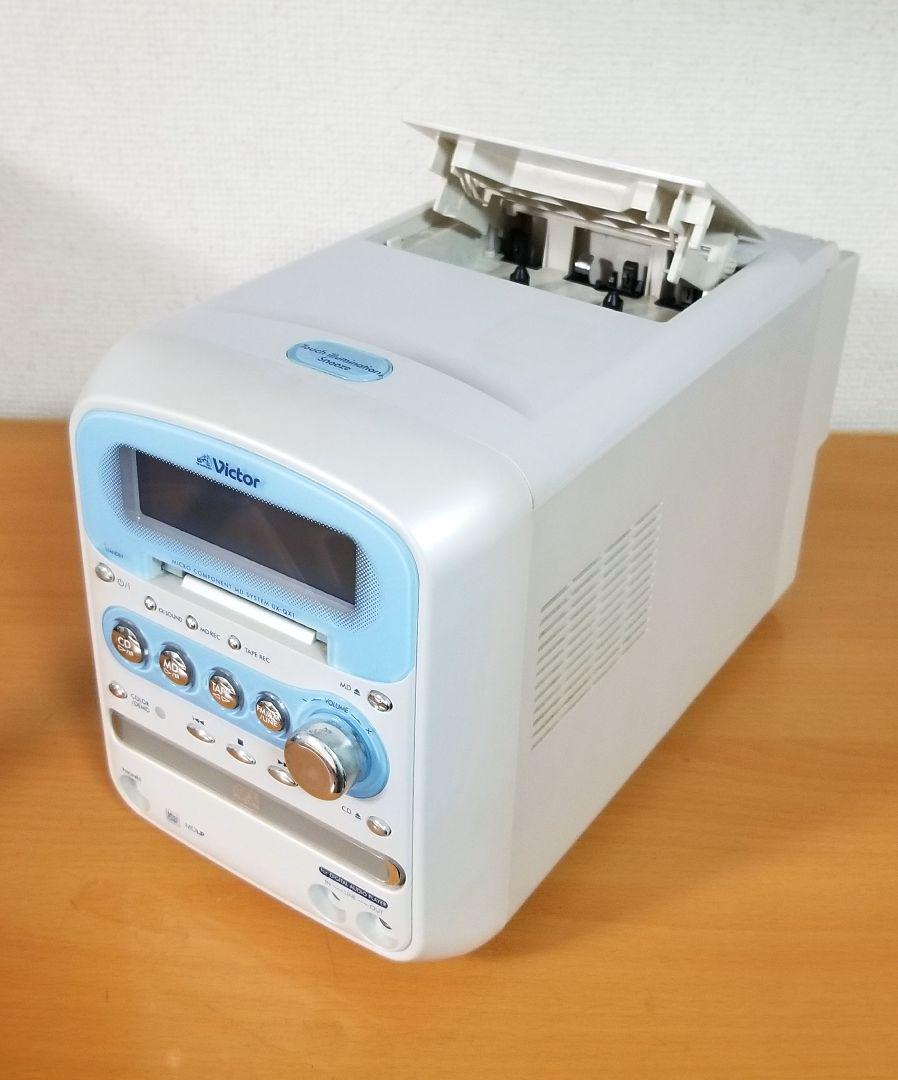 新規購入 当時品】Victor CA-UXQX1-A 水色 レトロ コンポ スピーカー スピーカー・ウーファー