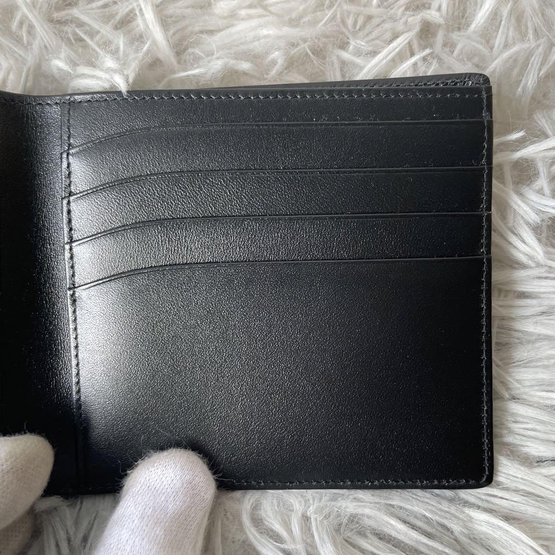 【未使用レベル】モンブラン 二つ折り 財布 ブラック 画像7