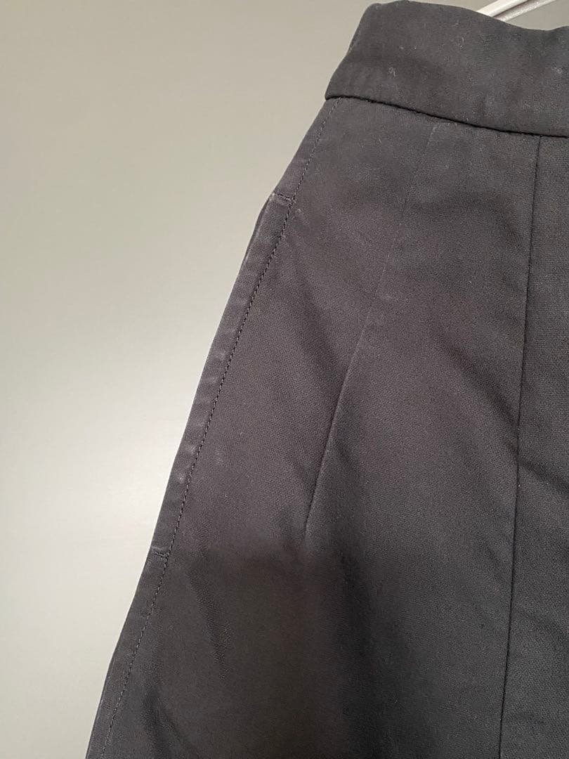 JIL SANDER 黒 センタープレスバギーパンツ