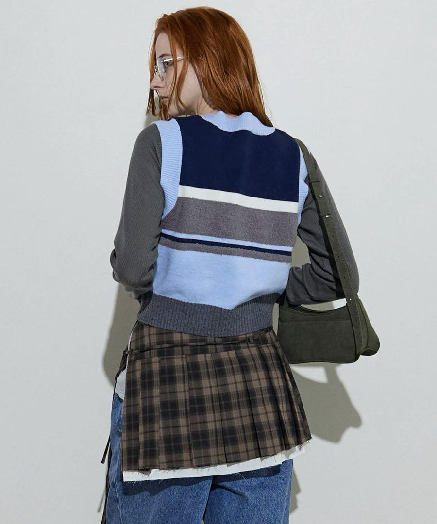 メゾンスペシャル　Bicolor Knit Vest