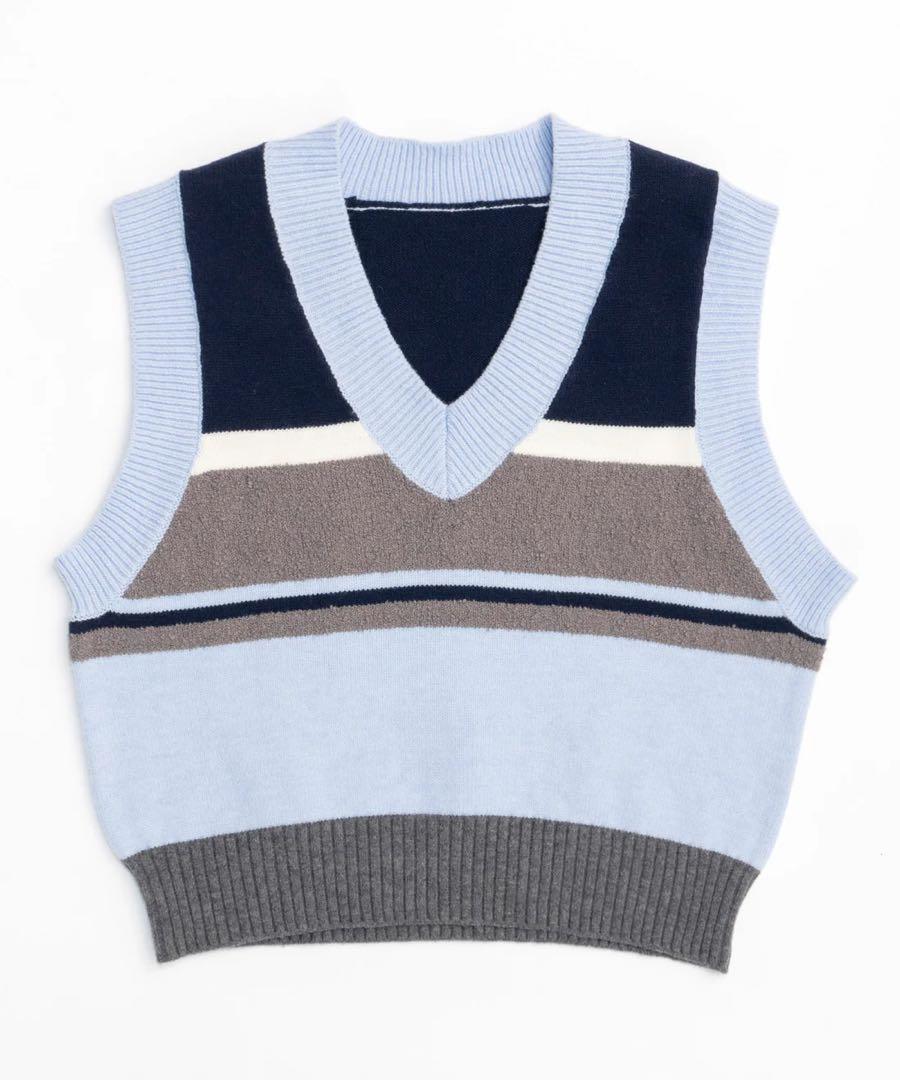 メゾンスペシャル　Bicolor Knit Vest