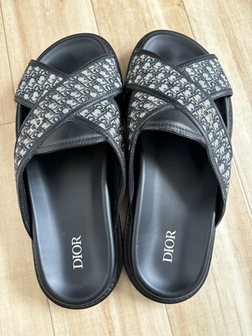 DIOR サンダル　メンズ　レディス　ディオール　オブリーク