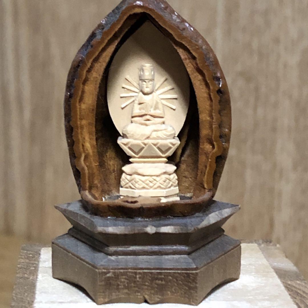 柳津　微細彫刻　富山工房　胡桃入千手観音