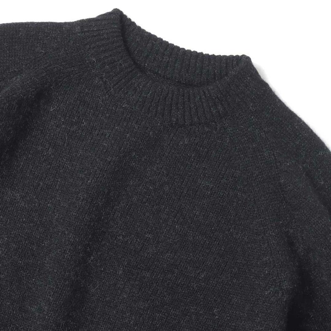 トップス crepuscule WG Crew Neck P/O BLACK