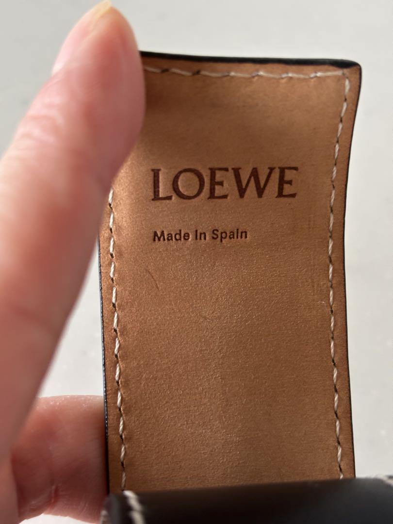 ロエベ　LOEWE スラップ　ブレスレット　カーフ　スモール　ブラック