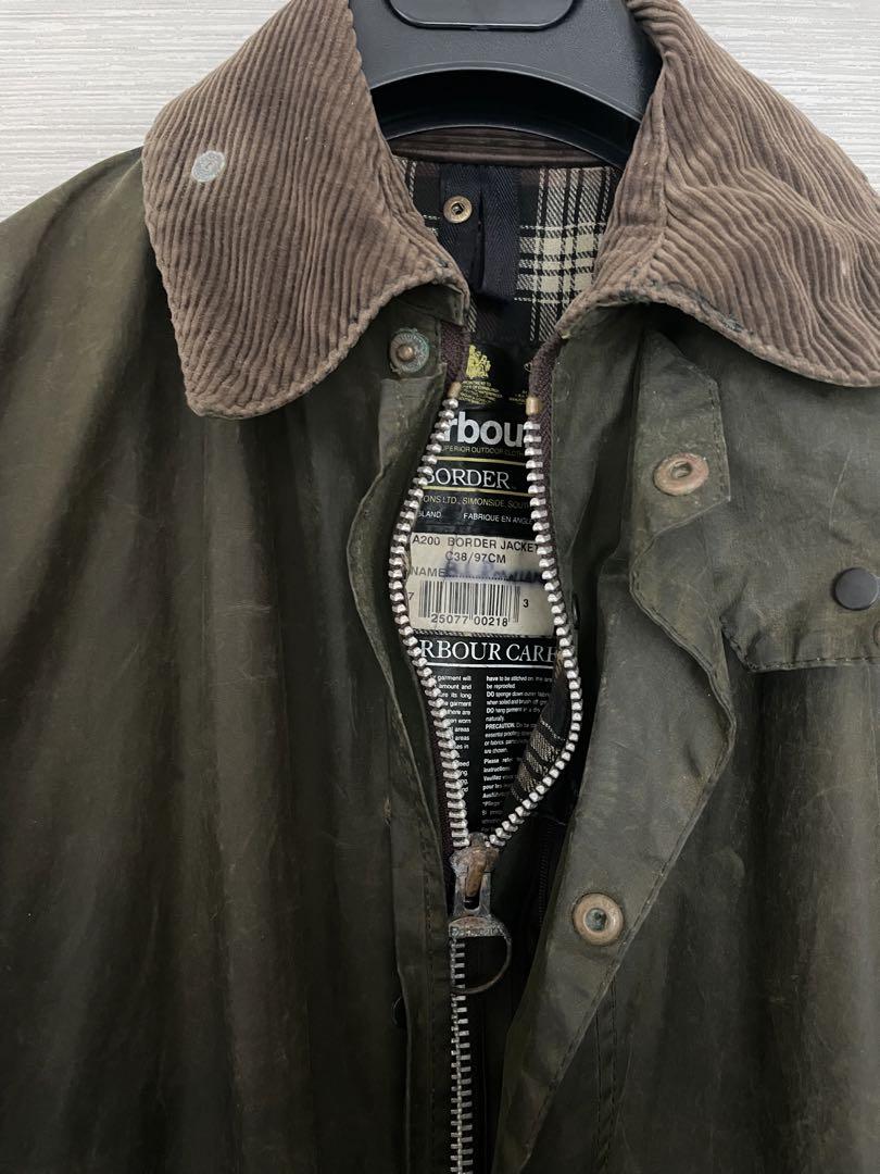 REPROOF BARBOUR BORDER-OLIVE C38リプルーフバブアーボーダー