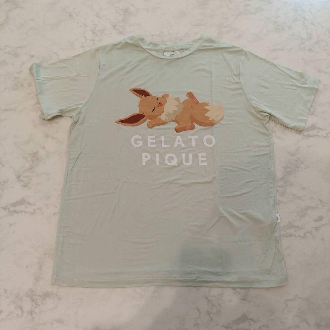 gelato pique（ジェラート ピケ）イーブイ 新品未使用 ポケモンスリープ】ベビモコ イーブイ パーカ＆ショートパンツ