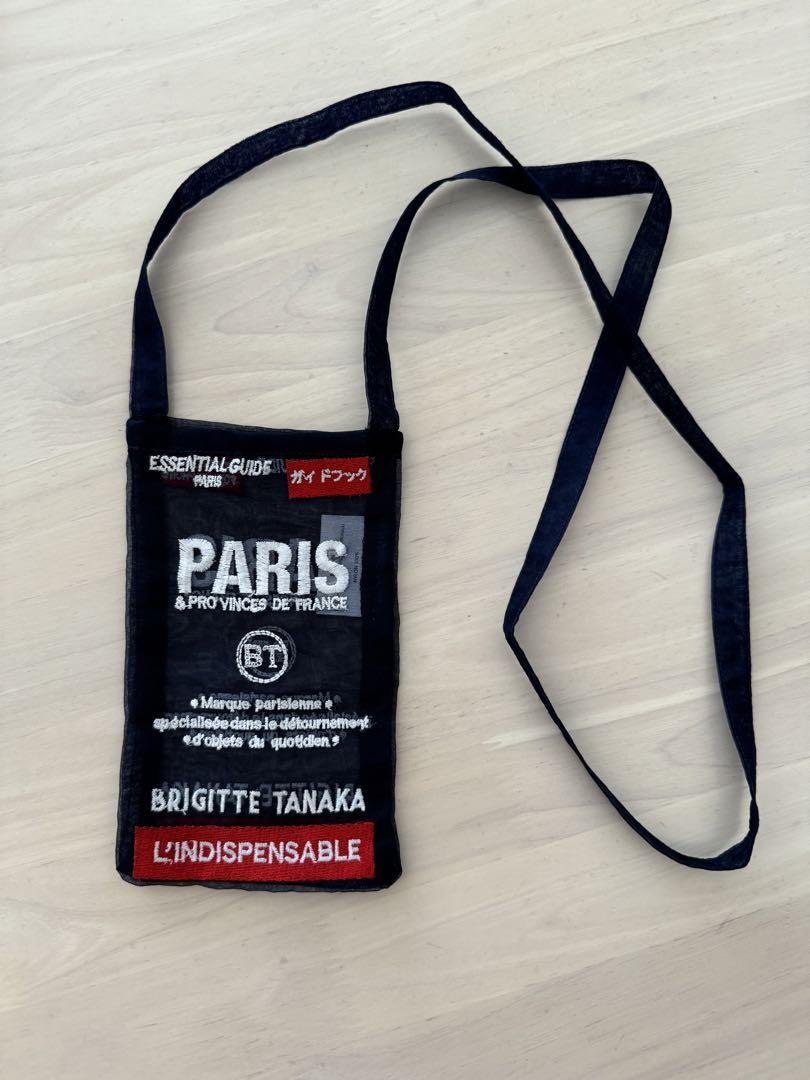 半額ストア ほぼ未使用】ブリジットタナカ PLAN PARIS/パリの地図ポシェット バッグ