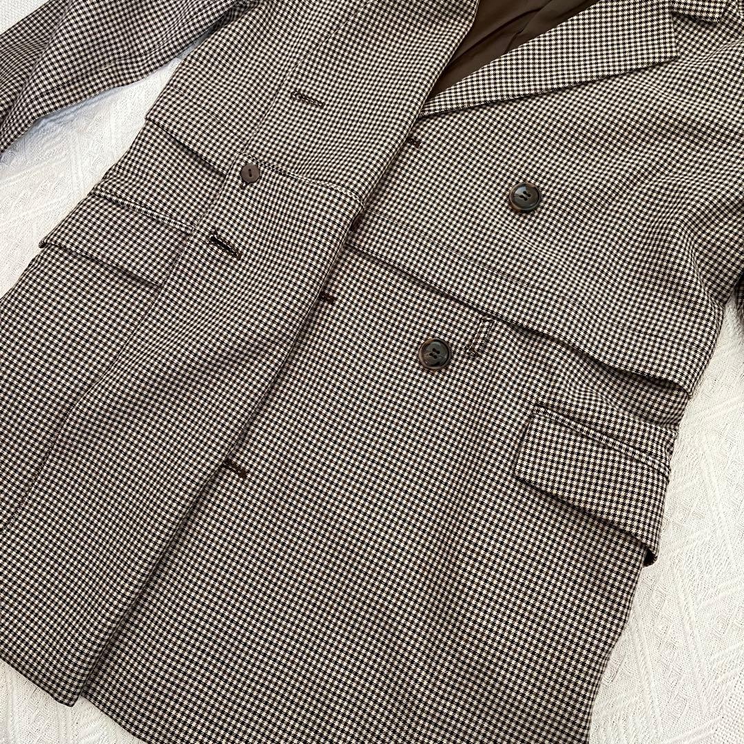 ナイスクラップ ワンピース トレンチコート ジャケット ブラウン チェック柄 ナイスクラップ ワンピース トレンチコート ジャケット ブラウン チェック柄