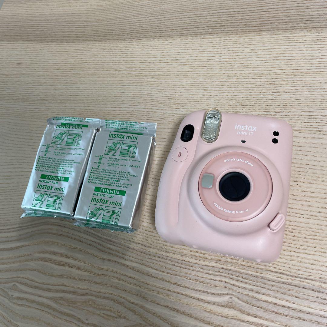 instax mini 11 チェキ ブラッシュピンク