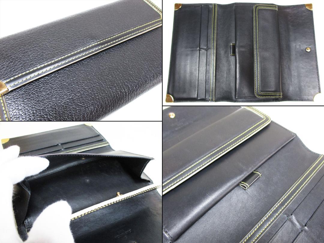 LV スハリ ポルトトレゾール・インターナショナル M91836 長財布 黒