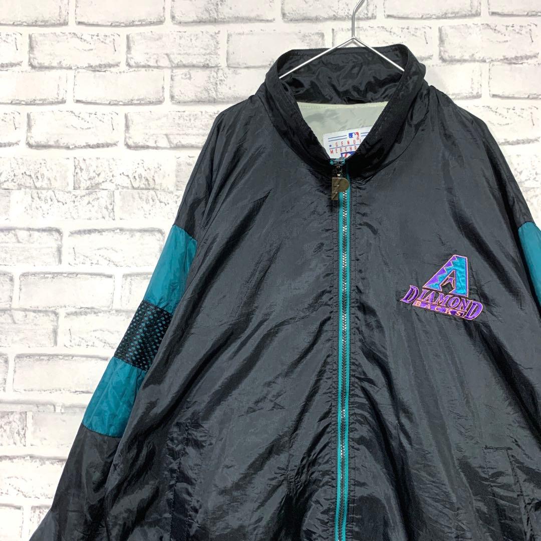 国内初の直営店 MLB ダイヤモンドバックス ナイロンジャケット!刺繍