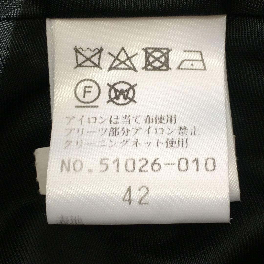 極美品✨ローズティアラ ブラック ワンピース バックプリーツ