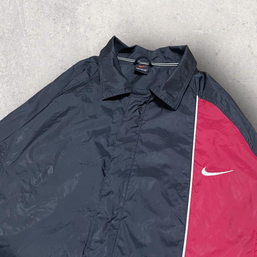 美品✨NIKE ナイロンジャケット 筆記体ロゴ コムドットやまと着用 黒 XL - メルカリ
