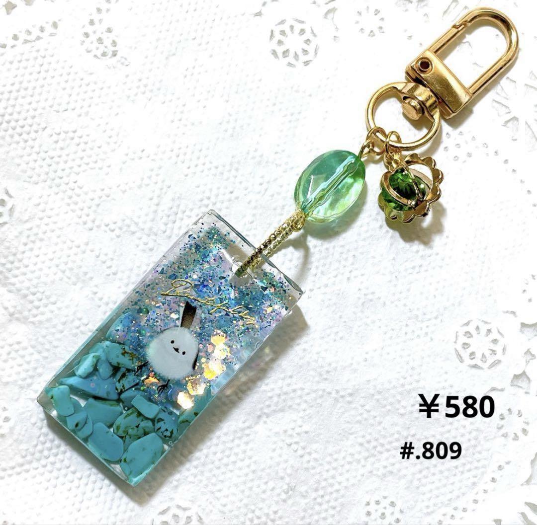 シマエナガ❁⃘*レジンキーホルダー
